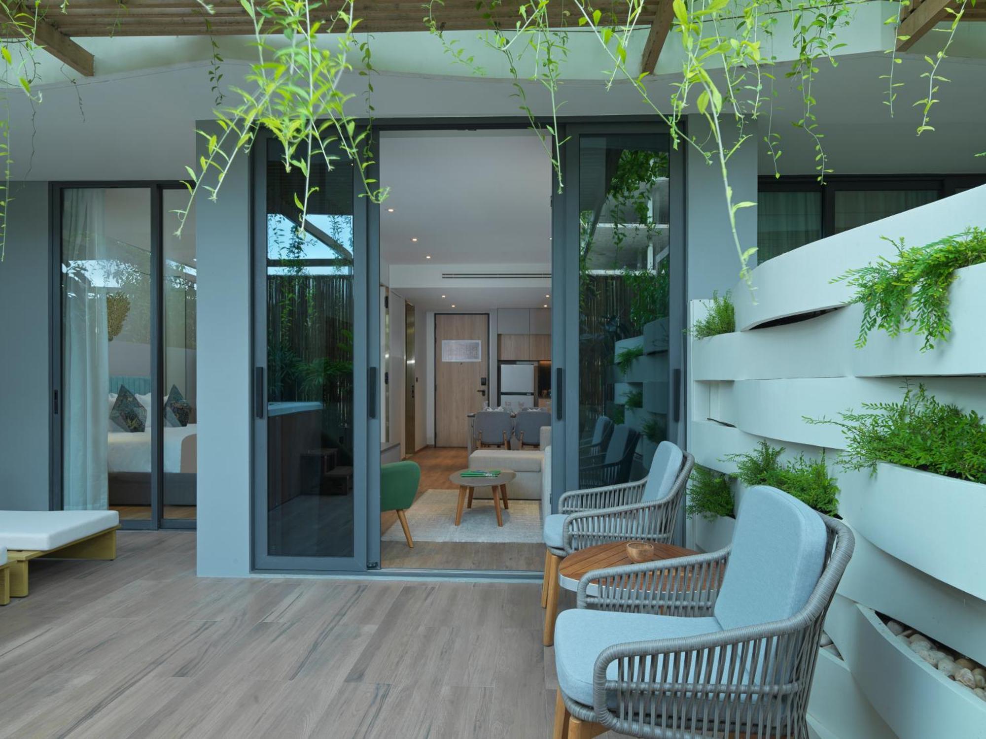La Green Hotel And Residence شاطئ بانغ تاو المظهر الخارجي الصورة